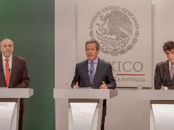 Eduardo Sánchez aseguró que el aeropuerto es una buena idea para México. NTX / A. Rodríguez