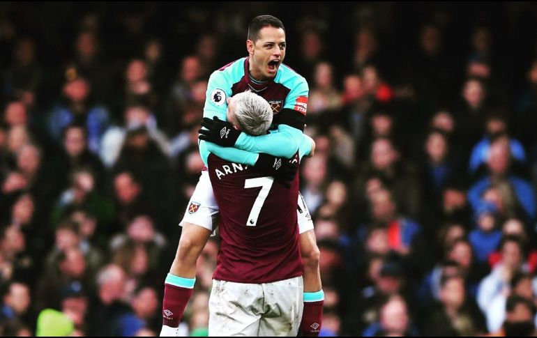 El gol del mexicano fue gracias a una buena combinación de pases con sus compañeros. TWITTER / @CH14_