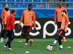 Piqué, Busquets, Iniesta y Messi están cerca de igualar a Joan Segarra, el blaugrana que más copas ha ganado. AP