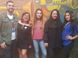 Ernesto Padilla de Rag Dolls, Gimella Gómez y Rosa Cervantes de Punto Chuen, Greta de Luka Covers Band y Andrea Jiménez de Zeppelins Woman. EL INFORMADOR/N. Gutiérrez