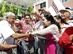 Andrés Manuel resaltó que durante el debate presidencial no se subirá al ring, por lo que evitaría enojarse, engancharse o caer en provocaciones. SUN / V. Rosas
