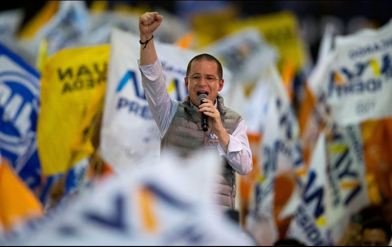 Anaya hizo campaña en Tlalnepantla, en el Estado de México.AP/R. Blacwell