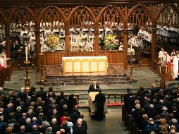 El acto se lleva a cabo en la iglesia episcopal de St. Martin, donde Barbara y el ex presidente estadunidense George H.W. Bush, asistían a los servicios religiosos de manera habitual. AP / J. Gruber