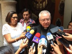 El Cardenal precisó que es importante poner atención en los debates que sigan y conocer las propuestas de los candidatos.  EL INFORMADOR/ R. Bobadilla
