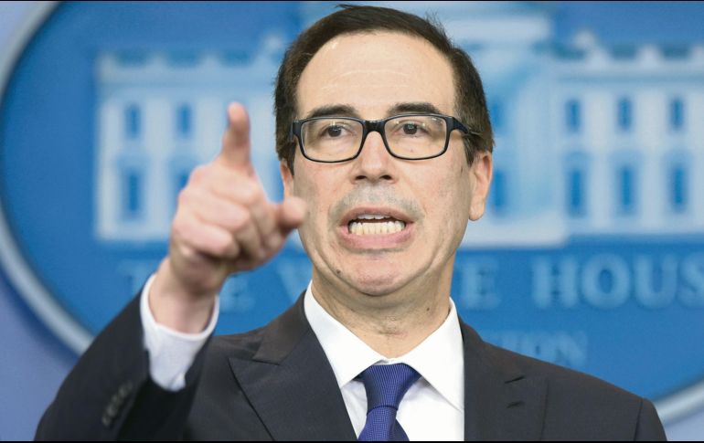 Steven Mnuchin. El secretario del Tesoro dio un modesto primer paso hacia un arreglo de las divergencias comerciales entre EU y China. AP