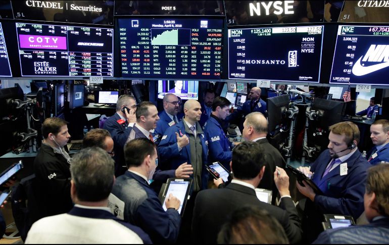 El NYSE Composite también muestra un alza de 19.28 puntos (0.15 por ciento) al operar en 12 mil 626.44 unidades. AP / ARCHIVO