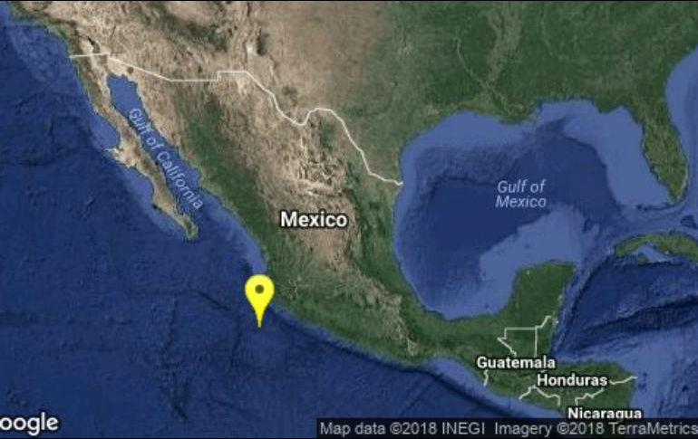 En un primer reporte, el SSN informa que el sismo había tenido su epicentro en Manzanillo, sin embargo, luego rectificó la información. TWITTER / @SSNMexico