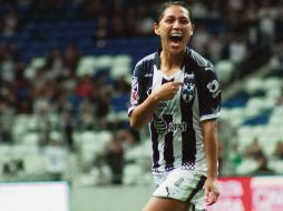 Diana Evangelista marcó dos tantos para la causa de las Rayadas, que se verán las caras en la Final ante Tigres. INSTAGRAM/@rayadasoficial