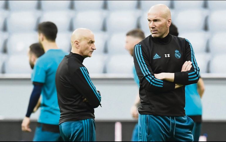 Descarta favoritismos. El técnico del Real Madrid, Zinedine Zidane, asegura que todo puede pasar ante el Bayern. AFP