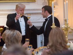 La de hoy fue la primera cena de Estado organizada por Trump desde que llegó a la Casa Blanca hace más de 15 meses. EFE/C. Kleponis