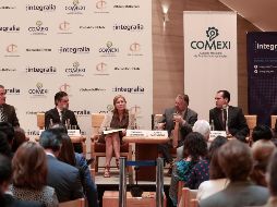 Integralia y el Consejo Mexicano de Asuntos Internacionales reunió en debate a Tatiana Clouthier, Jorge Castañeda y Aurelio Nuño. SUN/A. Leyva