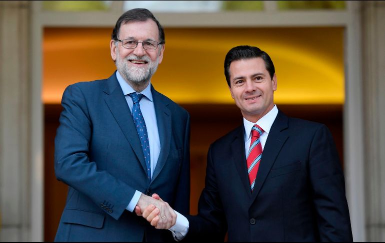 El Mandatario mexicano y el español intercambiaron perspectivas sobre la modernización del marco jurídico del Acuerdo de Asociación Económica, Concertación Política y Cooperación entre México y la UE. AFP / G. Bouys