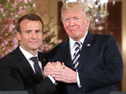 Macron realiza una visita de estado en Estados Unidos. AFP / L. Marin