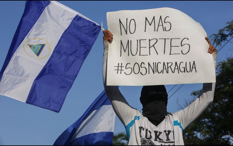 Al menos 34 muertos y decenas de heridos dejaron las protestas en Nicaragua. AP/ A. Zuñiga