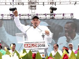 El candidato también realizó un acto proselitista en el estado de Chihuahua. SUN / V. Rosas