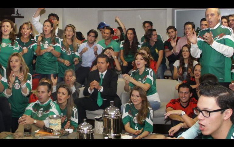 Peña Nieto se manifestó a favor de una Copa del Mundo conjunta en América del Norte. EFE / Presidencia