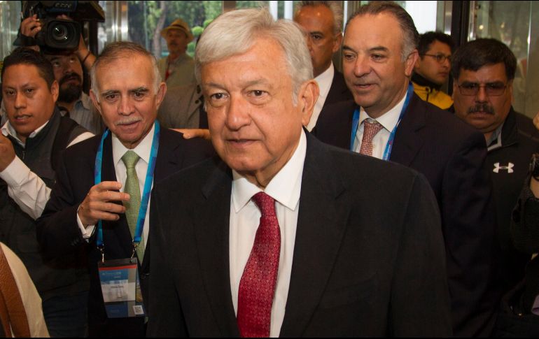 López Obrador se reunió con cerca de 800 consejeros del Grupo Citibanamex. NTX / J. Pazos
