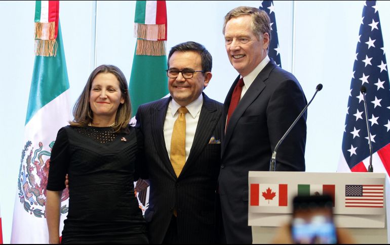 Los ministros de México, Estados Unidos y Canadá acuerdan aminorar su ritmo de encuentros y se dan tiempo para consultas en sus respectivos países sobre los avances. NTX/ ARCHIVO