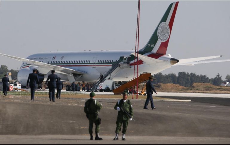 El avión presidencial de México cuesta menos que los usados por el mandatario de Estados Unidos. EL INFORMADOR / ARCHIVO