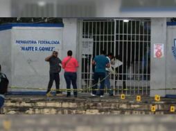 El martes pasado, cinco estudiantes fueron heridos a balazos por un grupo de personas armadas, desde la puerta principal de la Preparatoria Federalizada número 1 de Ciudad Victoria. EFE / ARCHIVO