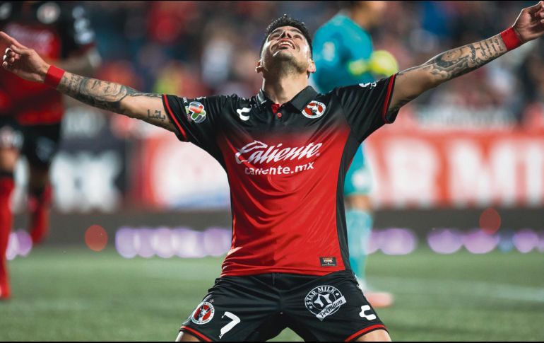 Gol de la clasificación. Gustavo Bou marcó la diana que pone a los de Tijuana en la Fiesta Grande. MEXSPORT
