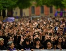 El caso de Manresa ha sido relacionado con el de la violación de una mujer en 2016 en Pamplona. La sentencia a cinco jóvenes por abuso sexual desató una ola de protestas en todo el país. AP/ARCHIVO