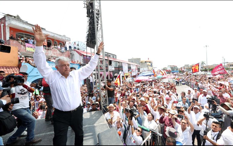 El candidato a la Presidencia por la coalición 
