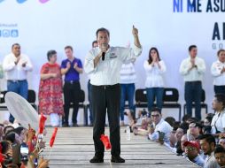 El abanderado del PRI a la Presidencia realizó un acto de campaña en Tapachula. NTX / ESPECIAL