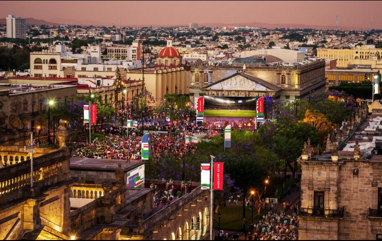 El fan fest se realizaría en la Plaza Liberación del Centro de Guadalajara. TWITTER / @united2026