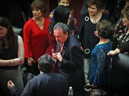 El coordinador del PRI, Emilio Gamboa, consideró que se equivocan quienes afirman que la Cámara alta no trabajó y no benefició a la población. SUN / ARCHIVO