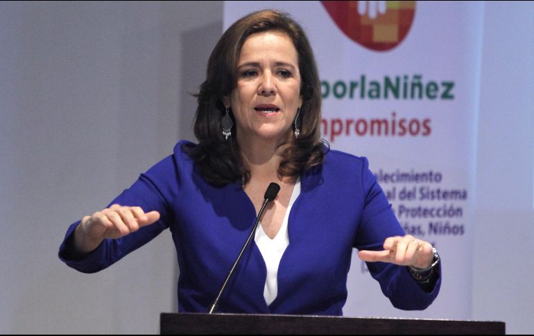 Zavala destacó su labor como exprimera dama en favor de los niños migrantes, jornaleros agrícolas y discapacitados. EFE/S. Gutiérrez