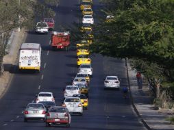 Alrededor de mil taxis tradicionales salen a las calles este 1 de Mayo. EL INFORMADOR / G. Gallo