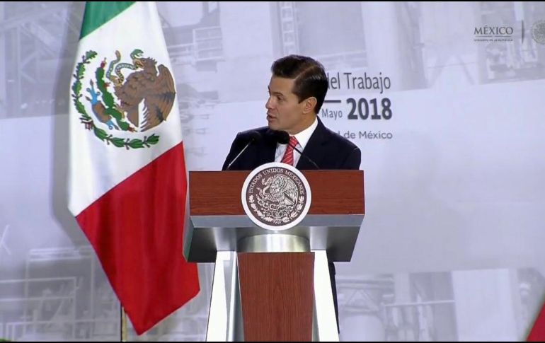 El Presidente confió en que con los registros del IMSS, para abril se alcanzarán 3.6 millones de nuevos empleos registrados. TWITTER / @ESanchezHdz