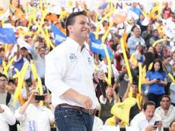 El presidente del PAN afirmó en un evento en Toluca que López Obrador está desestabilizado después del debate. TWITTER / @damianzepeda