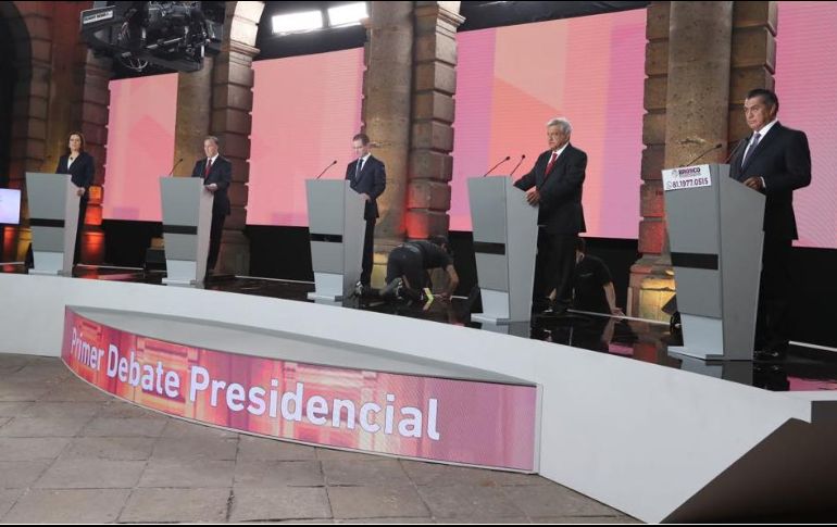 En el primer debate presidencial se discutieron temas de democracia y seguridad pública. EFE / ARCHIVO