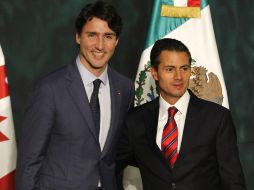 Peña Nieto y Trudeau también conversaron sobre negociaciones referentes a la Alianza del Pacífico. NTX / ARCHIVO