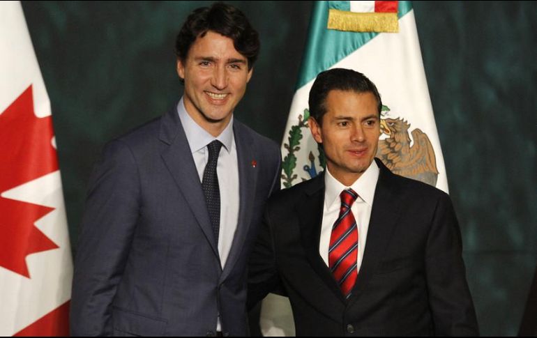 Peña Nieto y Trudeau también conversaron sobre negociaciones referentes a la Alianza del Pacífico. NTX / ARCHIVO