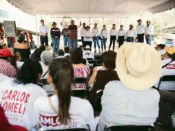 Lomelí estuvo en el municipio de Casimiro Castillo. ESPECIAL