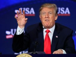 El magnate ha redoblado en las últimas semanas su llamado a la construcción de un muro fronterizo entre Estados Unidos y México.  AP/ M. Balce