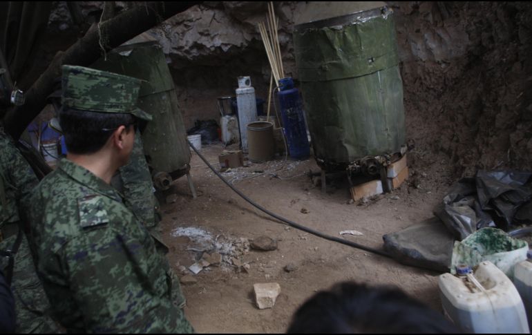 Los elementos de la AIC realizaron tareas de inspección y procesamiento de investigación de lo encontrado en dicho laboratorio. EL INFORMADOR / ARCHIVO