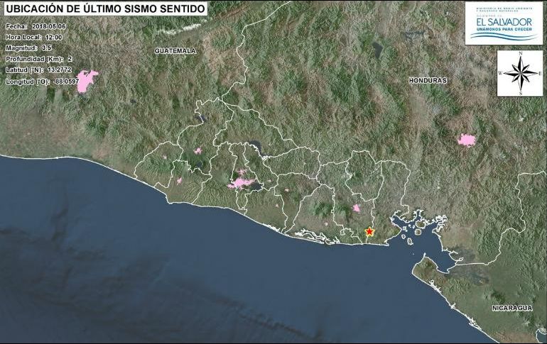 De todos los sismos registrados, 30 han sido reportados como sentidos por la población y sus magnitudes oscilan entre 3.2 y 5.3. TWITTER / @MARN_SV