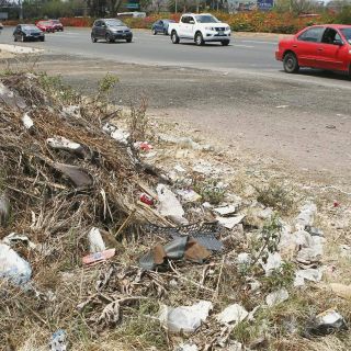 Plástico, llantas y desperdicios, una constante en la Carretera a Chapala