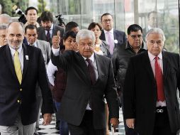 López Obrador estuvo en un panel ante empresarios en el Castillo de Chapultepec. NTX / A. Monroy