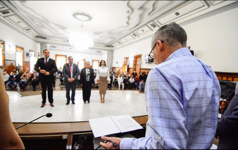 Luz Sagrario González Sánchez, Marco Antonio Castillón Pérez y Raquel Álvarez Hernández. TWITTER / @GuadalajaraGob