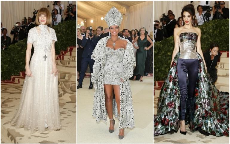 Anna Wintour, Rihanna y Amal Clooney han sido algunas de las celebridades que han arribado al evento. ESPECIAL