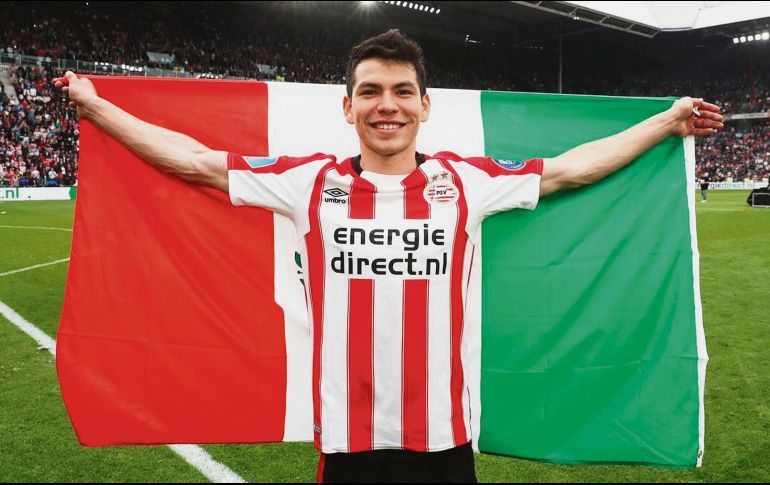 El “Chucky” colaboró para que el PSV se convirtiera en campeón del torneo y el mexicano estuvo a punto de quedarse con el título de goleo (17 dianas). TWITTER/@psveindhoven