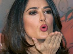 Salma Hayek se convirtió en mamá a los 41 años. AP/Archivo