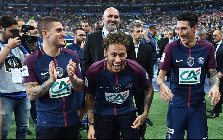 El PSG sumó su cuarta Copa de Francia consecutiva.  AFP/F. Fife