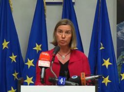 Federica Mogherini señaló que 