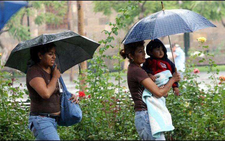 Advierten que las lluvias podrían estar acompañadas de actividad eléctrica y posible caída de granizo. EL INFORMADOR/ARCHIVO